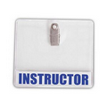 Premium Vinyl Horizontal 2-Pocket Badge Holders 3.83" x 3.4"